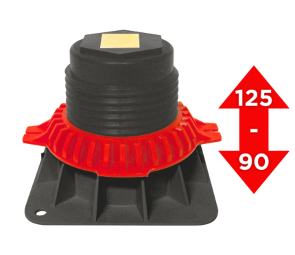 PIEDS POUR RECEVEUR DE DOUCHE EN PP 120X120 MM H 90 A 125MM - L UNITE