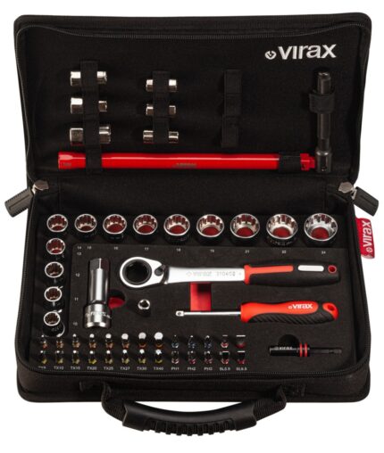 Coffret cle robinet + douil trav - 51pcs