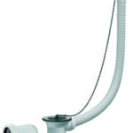 Vidage baignoire à bouchon, cuvette Ø70mm, serrage 0/26mm, débit : 52,5 l/mn
