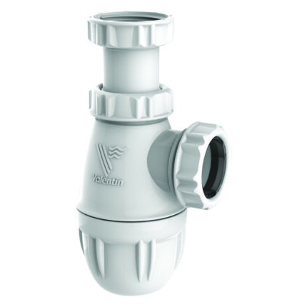 Siphon lavabo plastique, réglable 48/103mm, entrée 1''1/4, sortie Ø32mm