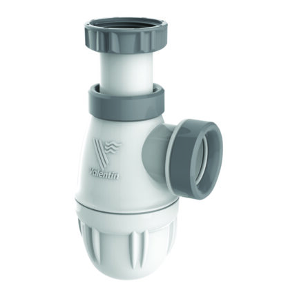 Siphon bi-matière joints intégrés lavabo, CONNECTIC, réglable, sortie Ø32mm, NF