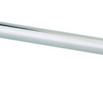 Siphon lavabo ABS chromé, réglable 50/120mm, sortie murale 300mm Ø32mm, rosace