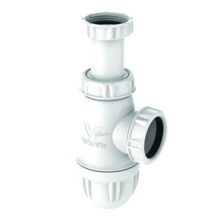 Siphon lavabo plastique, réglable 64/120mm, sortie Ø40mm débit : 45 l/mn