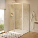 Paroi coulissante NALA NLCL2 L140 1.9M blanc v.clair clean