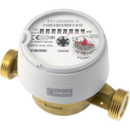 1708 - Compteur divisionnaire pré-équ.télérelève MidR100 eau froide+chaude DN15
