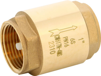 Clapet double guidage laiton ACS Série 306 à disque POM Femelle BSP DN1 PN16