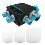 Kit Hygrogenius Flex - VMC simple flux Hygroréglable - 3 Kits e-Twist&Go inclus