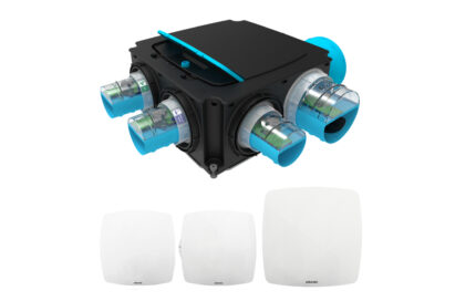 Kit Hygrogenius Flex - VMC simple flux Hygroréglable - 3 Kits e-Twist&Go inclus